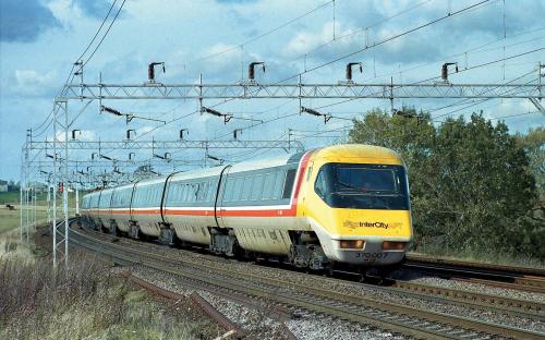 R3874-Hornby-BR Class 370 Advanced Passenger Train Set 370 001&370 002 7 car